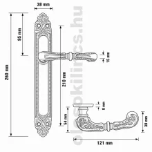 Barokk Speciál Öntvény Réz 90 mm BB