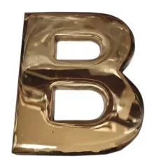 Betű Nagy B 6,5 cm Réz