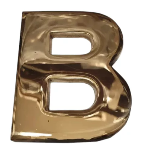 Betű Nagy B 6,5 cm Réz