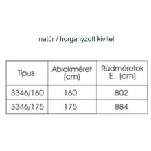 Bascule Zár Szett (2 Rúdzár Natúr + Zár + Ellendarab)