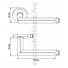 Polare Körrozettás Olasz Fényes Króm BB