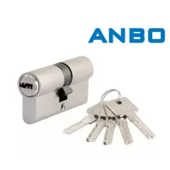 Anbo Hengerzárbetét 30/35 Szatén Króm Felület 5 kulcsos