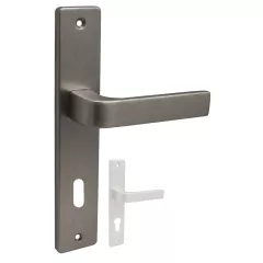 Soleno ajtókilincs pajzsos Nikkel 90 mm BB