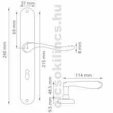 Bella Antik Súrolt Felület 90 mm BB
