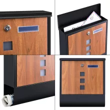Postaláda Start Design Barna-Fekete