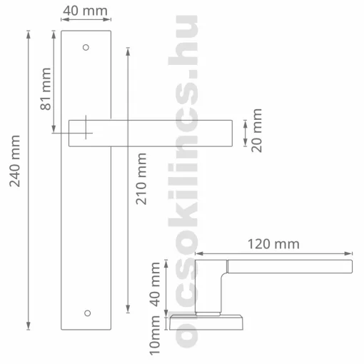 Matrix Pajzsos Antik Súrolt Felület 90 mm BB