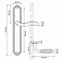 Tail Antik súrolt felület 90 mm BB