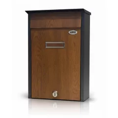 Postaláda Posta I.Fadekor Antracit-Arany tölgy