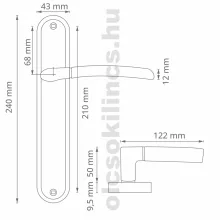Figo Pajzsos Matt Fekete 90 mm BB