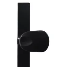 Felix szögletes Biztonsági Bejárati Gomb/ajtókilincs 9005 Fekete 72mm PZ