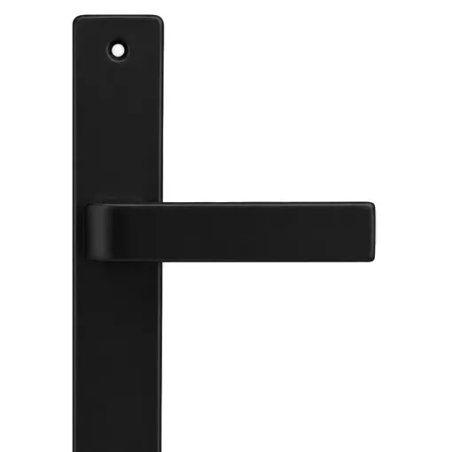 Soleno ajtókilincs pajzsos Fekete 90 mm BB
