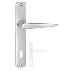 Alu 410 Pajzsos Ajtókilincs F1 Ezüst 90 mm BB