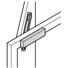 DORMA TS 92 B csúszósínes ajtócsukó / ajtó behúzó 40-80 kg EN 2-4 (ezüst, teljes szett)