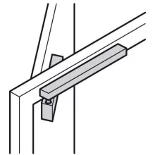 DORMA TS 93 G csúszósínes ajtócsukó / ajtó behúzó 40-100 kg EN 2-5 (ezüst, teljes szett)