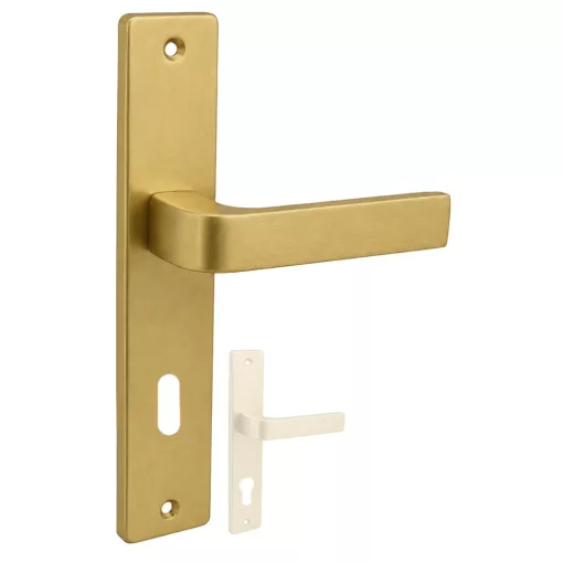 Soleno ajtókilincs pajzsos Arany 90 mm BB