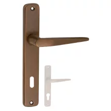 Alu 410 Pajzsos Ajtókilincs F4 Bronz 90 mm BB