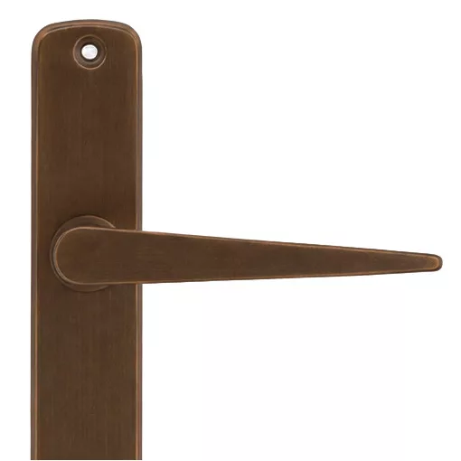 Alu 410 Pajzsos Ajtókilincs F4 Bronz 90 mm BB