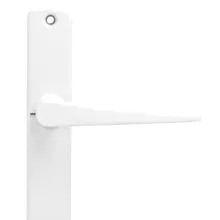 Alu 410 Pajzsos Ajtókilincs Fehér 90 mm BB