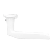 Alu 410 Pajzsos Ajtókilincs Fehér 90 mm BB