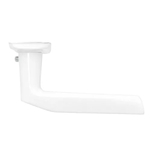 Alu 410 Pajzsos Ajtókilincs Fehér 90 mm BB