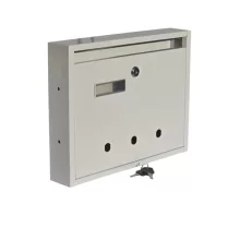 Lépcsőházi Postaláda (Rio)  350Mm X 270Mm X 60Mm  Lefele Nyíló Névjegy Szürke