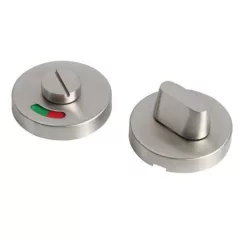   Alsó Rozetta Rozsdamentes Inox WC Takaró Kerek Szabad/Foglalt Jelzővel (indikátoros)