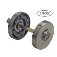 Alsó Rozetta Rozsdamentes Inox WC Takaró Kerek Szabad/Foglalt Jelzővel (indikátoros)
