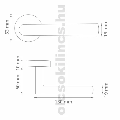 Tímea Din Fix Csapos Körrozettás Rozsdamentes Inox BB