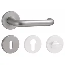 Ubul U-alakú Din Fix Csapos Körrozettás Rozsdamentes Inox BB