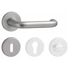   Ubul U-alakú Din Fix Csapos Körrozettás Rozsdamentes Inox BB