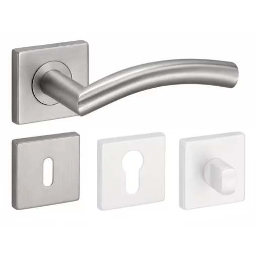 Alex Din Fix Csapos Négyzetrozettás Rozsdamentes Inox BB