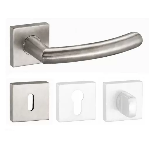 Gina Din Fix Csapos Négyzetrozettás Rozsdamentes Inox BB