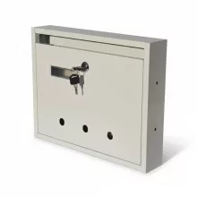Lépcsőházi Postaláda (Monaco) 310mm X 230mm X 60mm  lefele nyíló Szürke