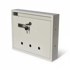   Lépcsőházi Postaláda (Monaco) 310mm X 230mm X 60mm  lefele nyíló Szürke