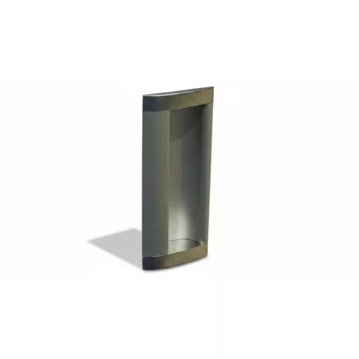 Tolóajtókagyló Ívelt Szögletes 96mm Matt Króm