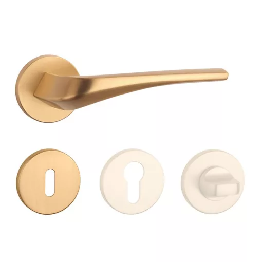APRILE DALIA Körrozettás R SLIM 7MM KG - Szatén arany színű BB