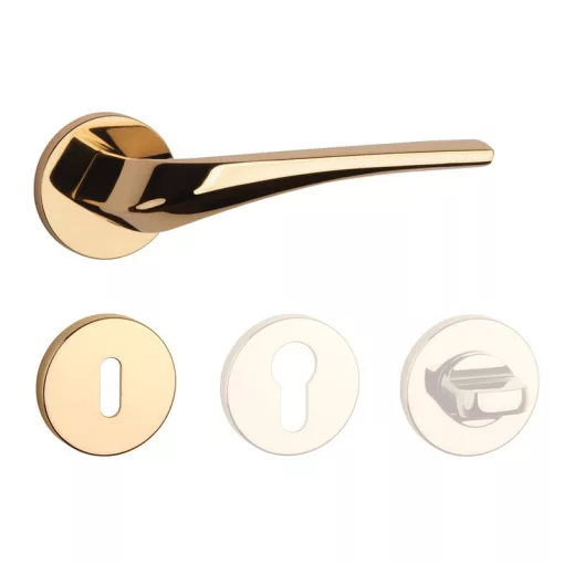 APRILE DALIA Körrozettás R SLIM 7MM LG - Fényes arany színű BB