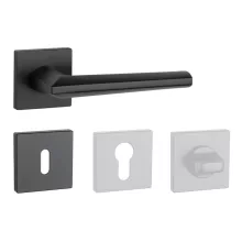 APRILE JASMINA Négyzetrozettás Négyzetrozettás Q SLIM 7MM BK - Fekete BB