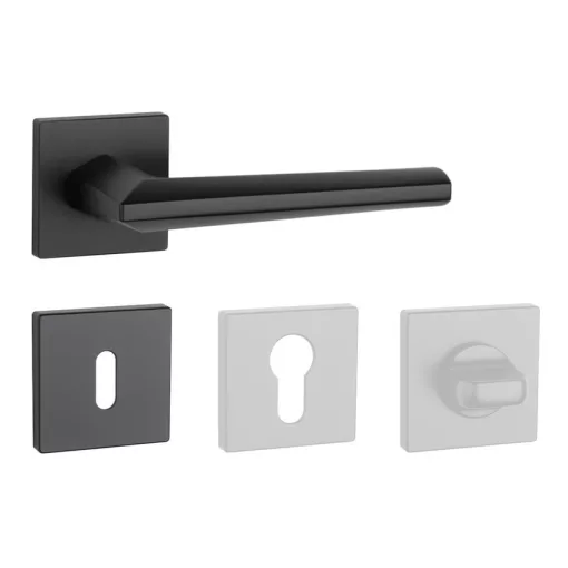 APRILE JASMINA Négyzetrozettás Négyzetrozettás Q SLIM 7MM BK - Fekete BB