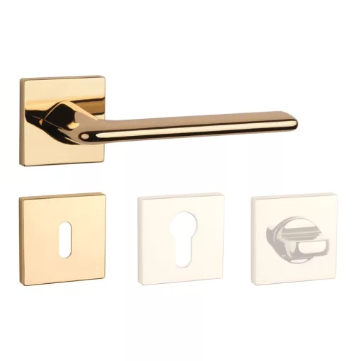APRILE LILA Négyzetrozettás Q SLIM 7MM LG - Fényes arany színű BB