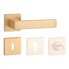   APRILE PINA Négyzetrozettás Q SLIM 7MM KG - Szatén arany színű BB