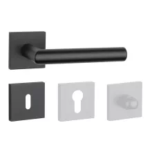 APRILE ARABIS Négyzetrozettás Q SLIM 7MM BLACK - Fekete BB