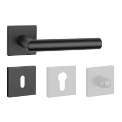 APRILE ARABIS Négyzetrozettás Q SLIM 7MM BLACK - Fekete BB