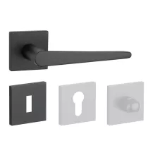 APRILE ARNICA Négyzetrozettás Q SLIM 7MM BLACK - Fekete BB
