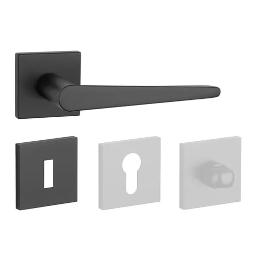 APRILE ARNICA Négyzetrozettás Q SLIM 7MM BLACK - Fekete BB