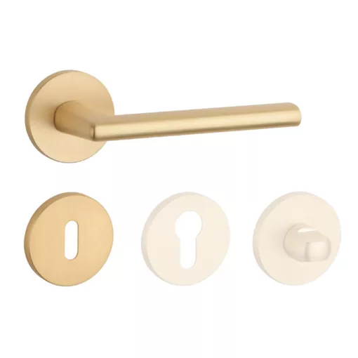 APRILE KALMIA Körrozettás R SLIM 7MM GOLD SATIN - Szatén arany színű BB