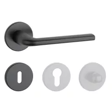 APRILE OLEANDRO Körrozettás R SLIM 7MM BLACK - Fekete BB