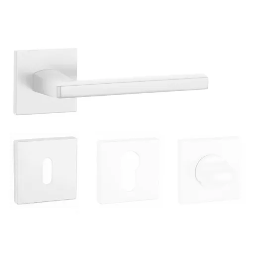 APRILE PYROLA Négyzetrozettás Q SLIM 7MM WHITE - Fehér BB