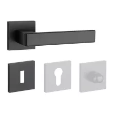 APRILE SULLA Négyzetrozettás Q SLIM 7MM BLACK - Fekete BB