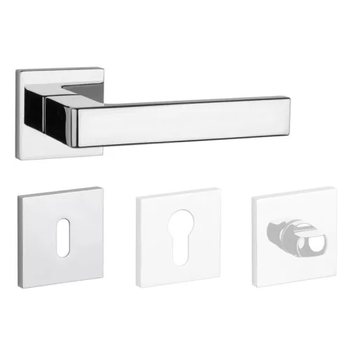 APRILE SULLA Négyzetrozettás Q SLIM 7MM CP - Fényes króm BB